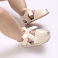 thumbnail image 6 of Otqutp Toddler Summer Footwear Summer Children Shoes Girls Sandals Flat Bottom Non Slip Lightweight Fish Mouth Breathable Solid Color Bow Shoes, 6 of 8