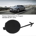 thumbnail image 3 of Front Bumper Tow Hook Cover 1606412780 Towing Eye Cap Cover Replacement For Peugeot 508 508 SW 2011 to 2015 E2U711, 3 of 5