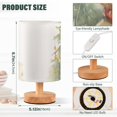 thumbnail image 3 of Bear Christmas Trees Scarf Table Lamp USB Bedside Desk Nightstand Lamp Printed Gifts Small Lamp Wood Base for Bedroom Living Room Kids Room College Dorm, 3 of 7