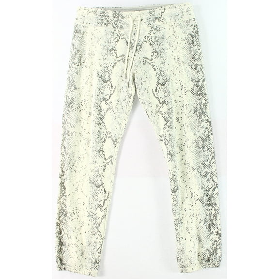 Calvin Klein NEW Gray Womens Size Large L Pull-On Printed Sweat Pants