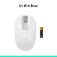 thumbnail image 3 of Logitech M196 Bluetooth Wireless Mouse, Compact and Portable Mouse for Laptops, Tablets and More, Off-white, 3 of 10