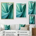 thumbnail image 4 of Designart "Spiraling Tranquil Teal Twist III" Abstract Spirals Canvas Wall Art, 4 of 7