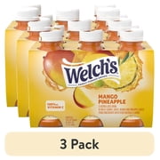 (3 pack) Welch's Mango Pineapple Juice Drink, 10 fl oz On-the-Go Bottle (Pack of 6)
