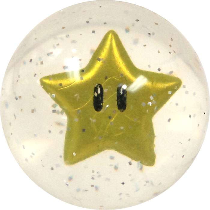 gold bouncy ball