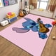 thumbnail image 4 of Alfombra de Disney con estampado de Anime para sala de estar y dormitorio, alfombra antideslizante con dibujos creativos de Lilo y Stitch para gatear para niños, 4 of 5