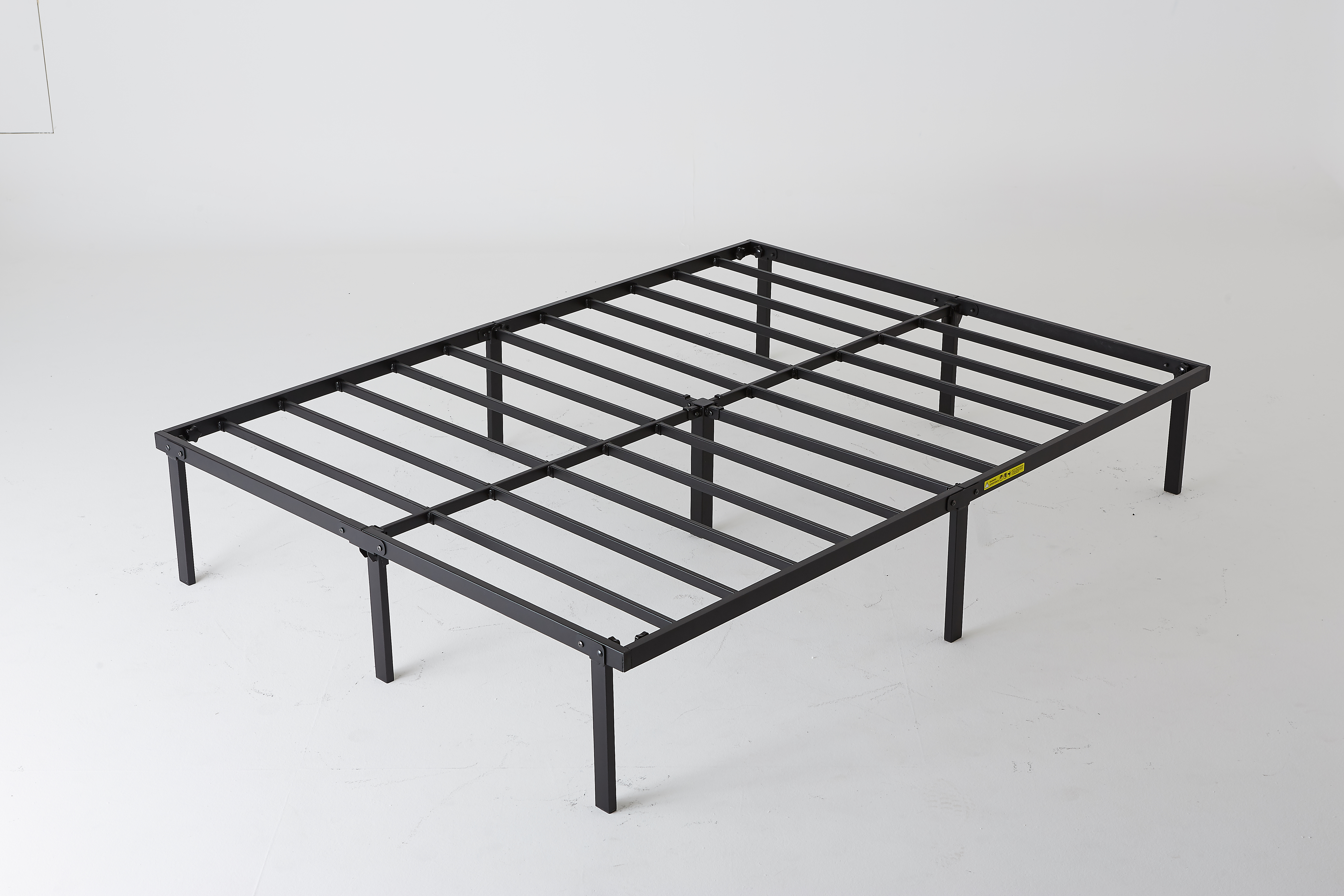 Mainstays 14" Heavy Duty Steel Slat Full Platform Bed Frame, Black ...