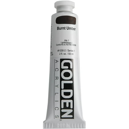 UPC: 0738797103023 | Golden Heavy Body Acrylic – Burnt Umber  2 oz