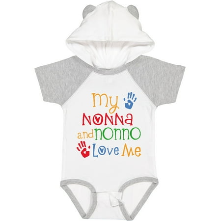 

Inktastic My Nonna and Nonno Love Me Grandchild Gift Baby Boy or Baby Girl Bodysuit