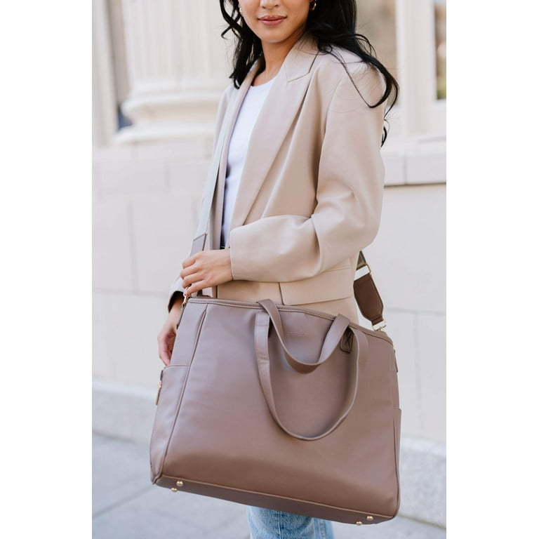 modern chic The Signature Tote Women s Laptop Bag Travel Bag with Luggage Sleeve Work Bag for Women