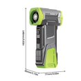 thumbnail image 2 of High-Speed Turbo Handheld Fan - Rechargeable, Adjustable Speed & Multi-Function Blower/Vacuum with LED Light for Camping, Hiking, Workshops, Beach Trips, Emergency Ventilation, 5.83*3.03in, Green, 2 of 4