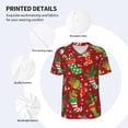 thumbnail image 4 of Daiia X-mas and New Year Mens Baseball Jersey Button Down Shirts Short Sleeve Sports Uniforms-XX-Large, 4 of 9
