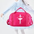thumbnail image 2 of Bolsa de ballet impermeable para bailarinas, ideal para viajes deportivos y baile. Rosa roja, 2 of 9