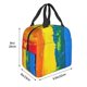 thumbnail image 3 of Easygdp Rainbow Colored Bolsa Térmica Premium - Tela Oxford Impermeable, Gran Capacidad, Bolsillo Frontal, Unisex para Trabajo, Escuela, Actividades al Aire Libre y Picnics, 3 of 8