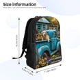 thumbnail image 4 of Fotbe Vintage Pickup Sunflower Dog Travel Laptop Backpack, Business Slim Sturdy Laptops Backpack, Water Resistant College School Computer Bag Gift for Men & Women Fits 15.6 Inch Notebook, 4 of 8