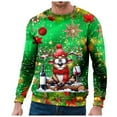 thumbnail image 2 of GDREDA Chandail Sans Capuche pour Homme - Haut de Sport Polyvalent d'Hiver à Col Rond pour Tenue de Rue Décontractée E,TTG, 2 of 4