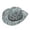 Navy, variant on Cowboy Hat 2 Adult Casual Solid Summer Western Fashion Sun Hat with Wide Brim for Travel and Sun Blue