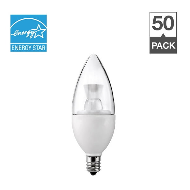 Simply Conserve LED Light Bulbs, 5W (40W Equiv) Dimmable Candelabra