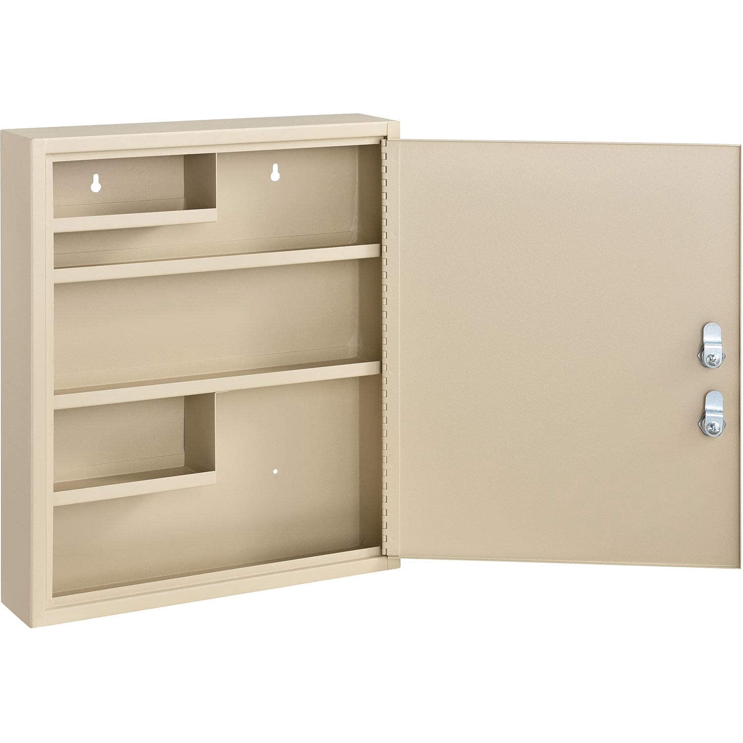 Global Industrial Medical Security Cabinet w/Double Key Locks 14""Wx3-1/8""Dx17-