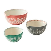 The Pioneer Woman Fancy Flourish 3-Piece Ceramic Mixing Bowl Set