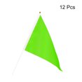 thumbnail image 3 of Verde Bandera Palo, Mano Pequeña Mini Bricolaje Bandera 11.8 Pulgadas x 7.8 Pulgadas Triángulo para Festival Eventos Celebración Paquete de 12, 3 of 5