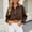 Brown, variant on Quarter Zip Up Pullover for Women Bomber Jackets Exercise Casual Style HalfTurn down Collar Mid Long Sleeves Hem Green S