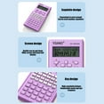 thumbnail image 6 of TOPRenddon Standard Function Basic Calculator, 12 Digit Desktop Calculator with Large LCD Display, Battery Power School Calculator, Purple, 6 of 6