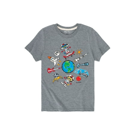 

Pete The Cat - Space Stuff - Toddler Short Sleeve Graphic T-Shirt
