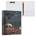 thumbnail image 3 of 3 Ring Binder 1.5 inch Round Rings with Interior Pockets Binders Organizer Office School 1Pack The Night Black Raven, 3 of 10