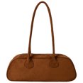 thumbnail image 1 of Bolso Hombro Baguette Gamuza Mano Felpa Retro Suave Y Elegante (marrón), 1 of 9