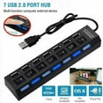 thumbnail image 4 of 7 in 1 USB Hub For Computer Laptop USB 2.0 Adapter With Independent Switch, 4 of 7