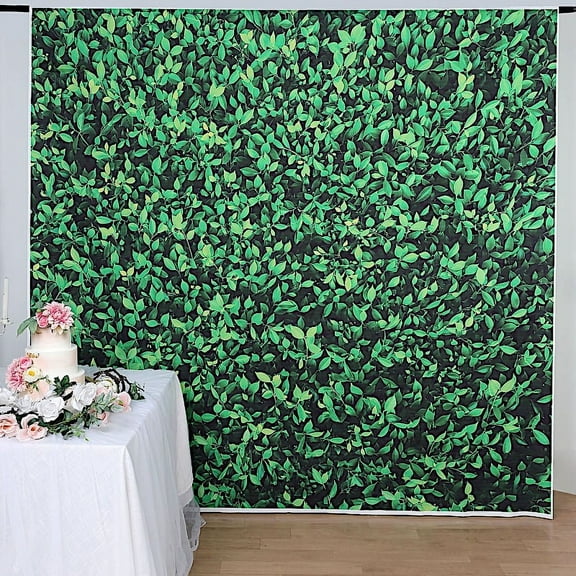 BalsaCircle 8 feet Green Vinyl Photography Background Greenery Printed Party Backdrop Decorations