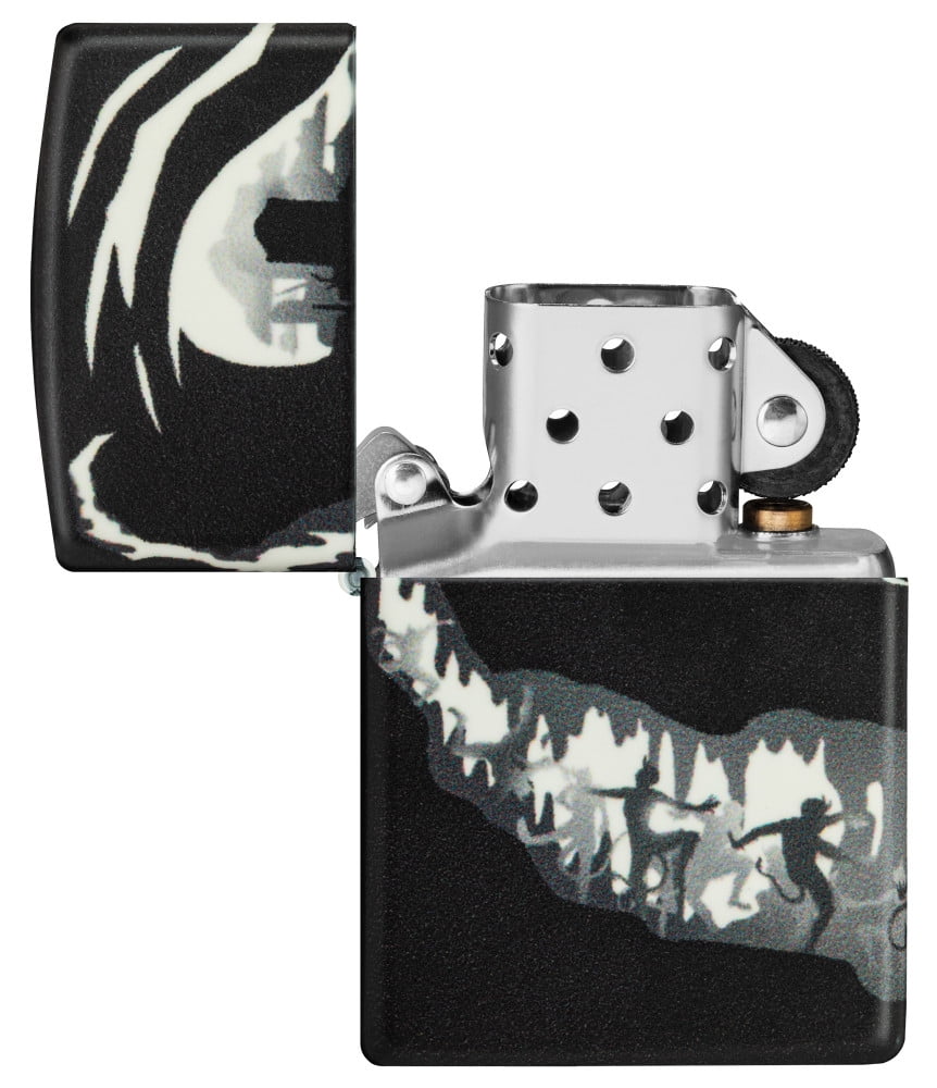 Zippo Devil Dance Design 540 Color Glow in the Dark Pocket Lighter