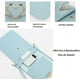 thumbnail image 3 of Mini Bolso Bandolera Para Mujer De Cuero Transparente De PU Con Pantalla Táctil Y Bloqueo De Amor BRILLAR Azul Claro, 3 of 5