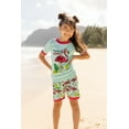 thumbnail image 4 of LazyOne Short-Sleeve Summer Pajama Sets for Girls and Boys, Unisex, Flamingo, 4 of 7