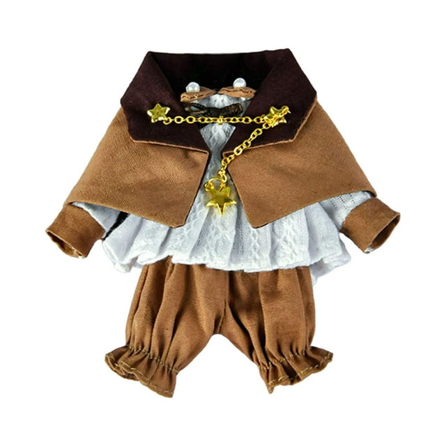Ropa para muñecas, conjunto de capa y pantalón para muñecas, juguetes infantiles vintage, conjuntos para muñecas con café