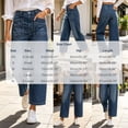 thumbnail image 3 of Karymi Jeans for Women High Waist Straight Leg Ankle Pants, Denim Pants with Slant Patch Pockets Women's Pants, 3 of 7