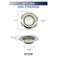 thumbnail image 4 of New- DFVPRO 2 Pack Kitchen Stainless Steel Sink Drain Strainers , 4.5" Diameter Fits Most Sinks, Rust Free, Easy to Clean, Dishwasher Safe, 4 of 10