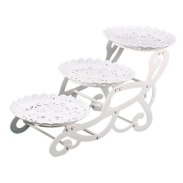 Langgg Chic Tiered Serving Display Set 3 Layer Serving Stand Showcasing Appetizers And Sweet Delights Tiered Stand
