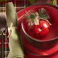 thumbnail image 5 of Stone Lain Albie Rustic Stoneware Dish Set, 32-Piece Round Dishes for 8, Red and Black, 5 of 11