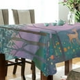 thumbnail image 5 of Yayeee Tablecloths 54" x 72" Rectangle Wrinkle Resistant Party Table Cover, Purple Forest Scene, 5 of 8
