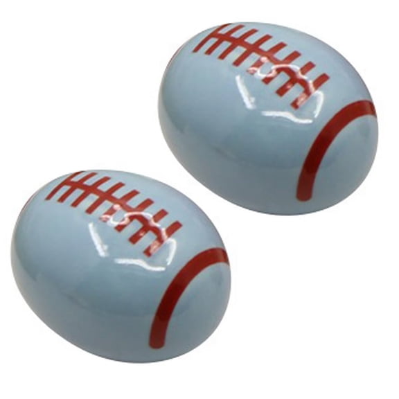 HDJNal 2 Pcs Ceramic Drawer Knob – Sports-Themed Cabinet Handle for Boys Bedroom, Nursery or Playroom – Fun Red & Blue Decorative Pull for Dressers, Closets, and Storage Units,43 mm
