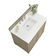 thumbnail image 2 of James Martin Vanities 36" Single Vanity, Mid-Century Walnut w/ 3 CM White Zeus Quartz Top, 2 of 7
