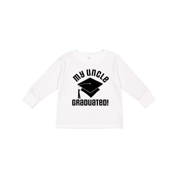 Inktastic Graduation My Uncle Graduated Boys or Girls Long Sleeve Toddler T-Shirt