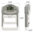 thumbnail image 3 of Handeful Digital Hand Dynamometer Grip Strength Tester Measurement Meter 198Lbs Gray, 3 of 9