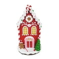 thumbnail image 2 of Christmas Village House, Warm LED Lights Light Up Candy Factory, Battery Operate Figurine Building Christmas Home Decor, 2 of 7