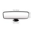 thumbnail image 3 of EeaseMX VOSAREA Espejo retrovisor grande con ventosa, universal, gran angular, para interior, montado en parabrisas, para coche, camión, SUV, furgoneta, 3 of 7