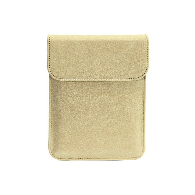 fashionhome Tablet Sleeve Bag Protection Protective Pouch Fuax Leather Case Insert Covers Bag Portable Lightweight Accessory Pink Khaki