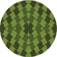 thumbnail image 1 of Ahgly Tapis Rond Lavable en Machine Intérieur Transitionnel Vert Forêt Foncé, 3 Pieds Rond, 1 of 7