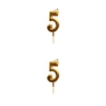 thumbnail image 4 of Pastel decorativa Billuyoard de aniversario con calcomanía número y velas de cumpleaños color Oro y Plata, 4 of 6