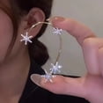 thumbnail image 3 of Pendientes De Clip De Oreja Sin Perforación, Clip De Oreja De Copo De Nieve Brillante Pendientes De Clip De Oreja De Copo De Nieve Clip De Oreja De Copo De Nieve Durabilidad Probada En El Tiempo, 3 of 8